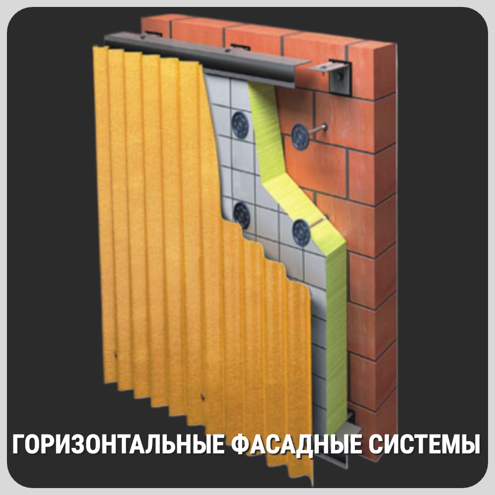 Горизонтальные фасадные системы